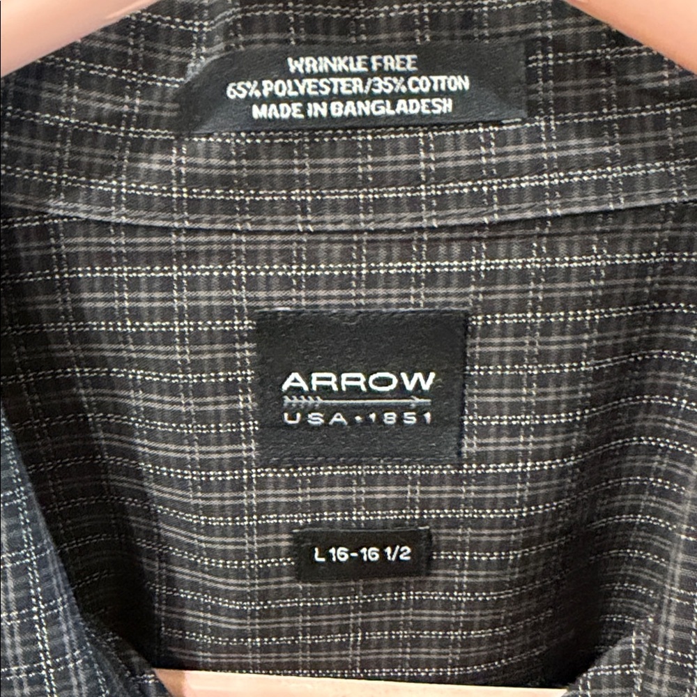 Arrow Charcoal Plaid Shirt